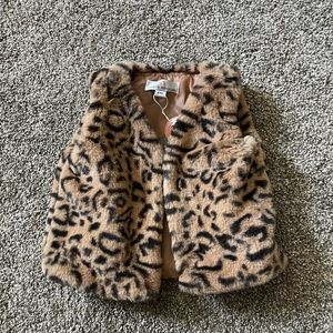 Bailey’s Blossom Cheetah Fur Vest